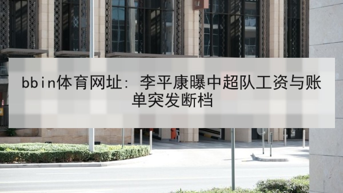 bbin体育网址: 李平康曝中超队工资与账单突发断档